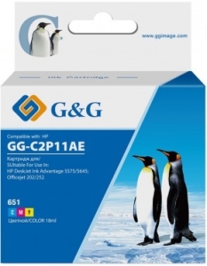   G&G GG-C2P11AE 651  (18)  HP DeskJet 5575/5645