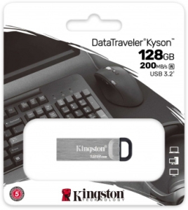   Kingston 128Gb DataTraveler KYSON <DTKN/128GB>, (USB 3.2, 200 /  , 60 / 