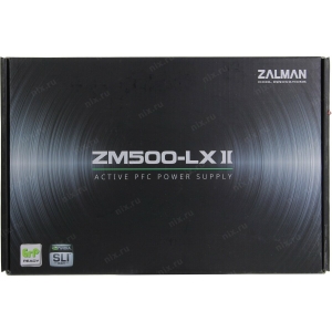   Zalman ZM600-LXII <600W, (20+4+4+4) pin, 2x(6+2) pin, 6xSATA, 3xMolex, 12 ,  