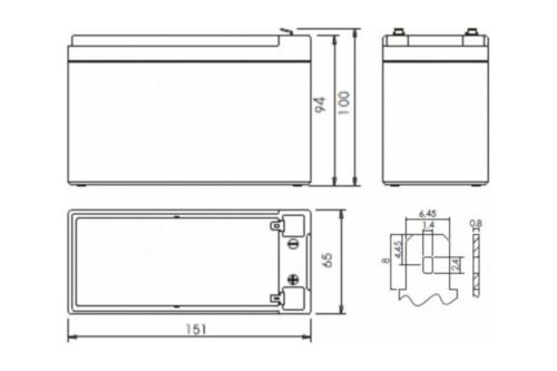  Powerman Battery 12V/7AH CA1270