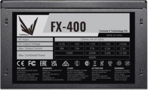   Formula ATX 400W FX-400 (24+4+4pin) 120mm fan 3xSATA RTL