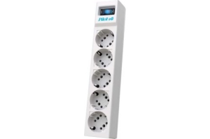   ZIS PILOT Surge protector Pilot SG5 5 outlets (GP), 10A / 2.2kVt 7M