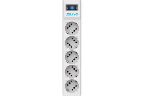   ZIS PILOT Surge protector Pilot SG5 5 outlets (GP), 10A / 2.2kVt 7M