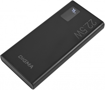   Digma DGPF10A 10000mAh QC3.0/PD3.0 22.5W 5A 2xUSB-A/USB-C  (DGPF10A22PBK