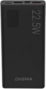   Digma DGPF10A 10000mAh QC3.0/PD3.0 22.5W 5A 2xUSB-A/USB-C  (DGPF10A22PBK