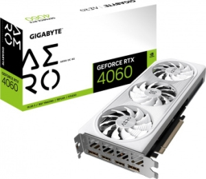  Gigabyte GV-N4060AERO OC-8GD NVIDIA GeForce RTX 4060 8192Mb 128 PCI-E 4.0  GDDR6 2580/180