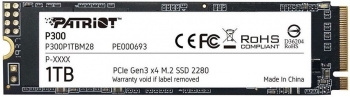  SSD Patriot P300 1TB, M.2 2280, P300P1TBM28, PCIe 3x4, NVMe, 2100/1650, RET