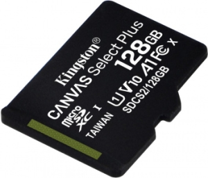   Kingston 128GB micSDXC Canvas Select Plus 100R A1 C10 Single Pack w/o ADP EAN: 7406172990