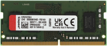   Kingston SODIMM 4GB 3200MHz DDR4 Non-ECC CL22  SR x16