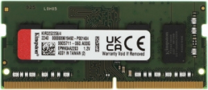   Kingston SODIMM 4GB 3200MHz DDR4 Non-ECC CL22  SR x16