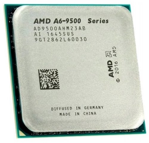 Процессор CPU AMD A6-9500 <AD9500AGM23AB> OEM (AM4, 3.5GHz up to 3.8GHz/1Mb, 2C/2T, Bristol Ridge, 2