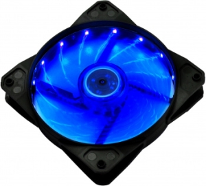  Digma DFAN-LED-BLUE 120x120x25mm 3-pin 4-pin (Molex)23dB 115gr LED Ret