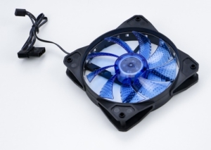  Digma DFAN-LED-BLUE 120x120x25mm 3-pin 4-pin (Molex)23dB 115gr LED Ret