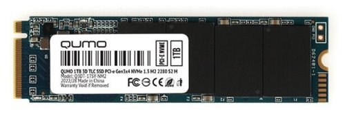 Накопитель SSD 1TB PCIe Gen3x4 NVMe 1.3 M2 2280 QUMO Novation TLC 3D (Q3DT-1TSY-NM2) R/W 2100/1700 M
