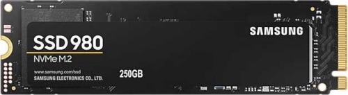 Накопитель SSD Samsung 250Gb 980 M.2 (PCI-E NVMe) (R2900/W1300MB/s) (MZ-V8V250BW)