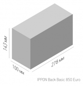    Ippon Back Basic 850 Euro 480 850 