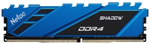   DDR4 Netac Shadow 8GB 3600MHz CL18 1.35V / NTSDD4P36SP-08B / Blue / with radiator