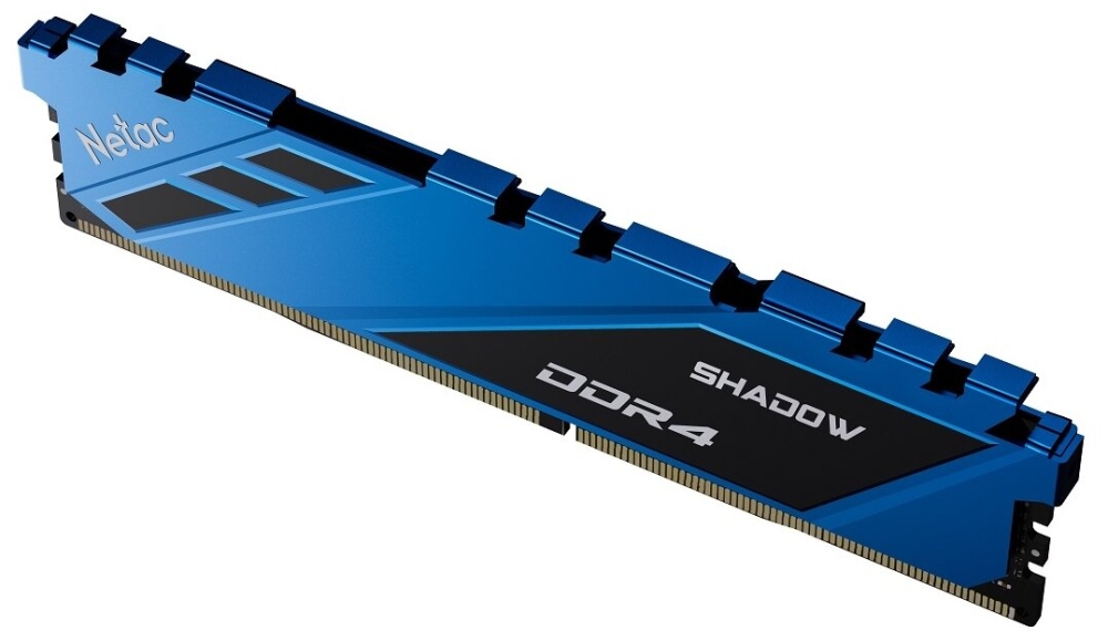   DDR4 Netac Shadow 8GB 3600MHz CL18 1.35V / NTSDD4P36SP-08B / Blue / with radiator