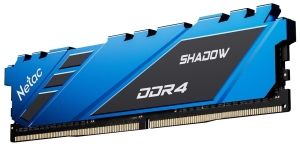   DDR4 Netac Shadow 8GB 3600MHz CL18 1.35V / NTSDD4P36SP-08B / Blue / with radiator