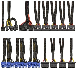   1200W Exegate 1200PPX RTL, ATX, SC, black, active PFC, 14cm, 24p+2*(4+4)p,PCI-E, 5*SATA