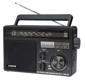 Радиоприемник HARPER HDRS-099 (Дисплей; USB; SD карта; радио)