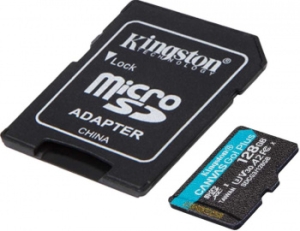   Kingston 128GB microSDXC Canvas Go Plus 170R A2 U3 V30 Card + ADP EAN: 740617301182
