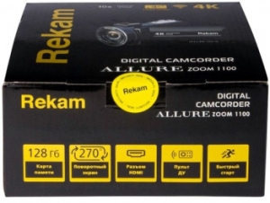  Rekam Allure zoom 1100  10x 3 Touch LCD 4K 125Mb SD+SDHC Flash/Flash