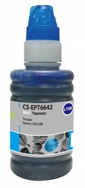 Чернила Cactus CS-EPT6642 голубой (100мл) Epson L100