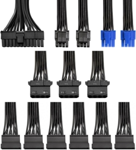   700W ExeGate 700PPH-LT-S, RTL, 80+, ATX, black, APFC, 12cm, 24p, (4+4)p, 5*SATA, 3*IDE