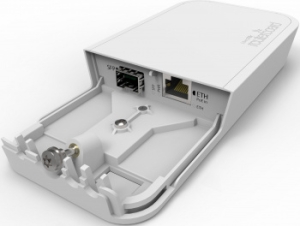 MikroTik  RBFTC11 Fiber to Copper Converter in Outdoor enclosure, poe injector, power