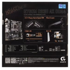   Gigabyte B760M DS3H AX DDR4 LGA1700