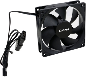  Digma DFAN-90 90x90x25mm 3-pin 4-pin (Molex)23dB 82gr Ret
