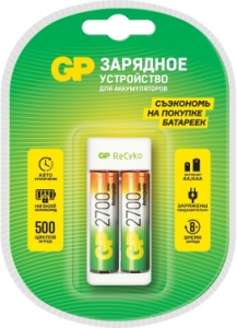   GP Rechargeable E211/270AAHCCS-2CR1 AA/AAA NiMH 2700mAh (2) 