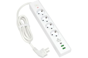   Cablexpert Exnovo EXN-4-CU2-W-2, 4, 16, 1xType-C PD, 30, 2USB, 2, . 4+,