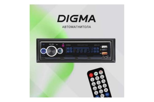  Digma MCP-413 1DIN 4x45 v5.0 USB 2.0 AUX 4 