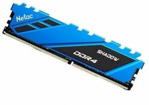  Netac 8Gb DDR4 3200Mhz DIMM PC25600, Shadow NTSDD4P32SP-08B  C16 Blue,  