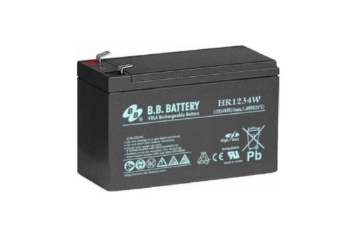 Батарея B.B. Battery серия HR, HR1234W, напряжение 12В, емкость 9Ач (разряд 20 часов), емкость 7Ач (