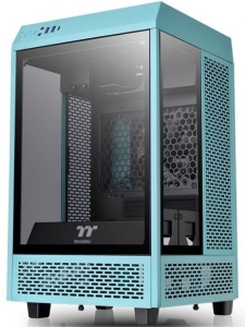  Thermaltake The Tower 100 Turquoise    miniITX 1x120mm 3x140mm 2xUSB3.0 audio bott