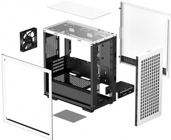  Deepcool CH370    mATX 1x120mm 1xUSB2.0 1xUSB3.0 audio bott PSU