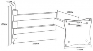  ARM Media LCD-7101 SILVER  LCD/LED  10-26, max 15 , 