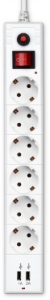   Buro BU-SP3_USB_2A-W 3 (6 )  ()