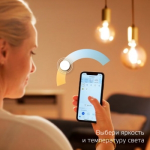    Gauss Smart Home DIM+CCT E27 ST64 Golden 6,5  2000-5500  1/10/40