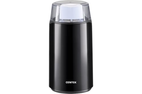 Кофемолка Centek CT-1360 Black (черн) 250Вт, 45 г, 5 ЧАШЕК АРОМАТНОГО КОФЕ, прозрачная крышка