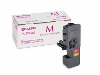 Тонер-картридж Kyocera TK-5220M (1T02R9BNL1) пурпурный для P5021cdn/cdw, P5026cdn/cdw, M5521cdn/cdw,