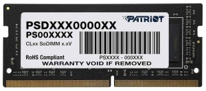   Patriot 8Gb DDR4 3200Mhz PC25600, SO-DIMM Signature (PSD48G320081S) (retail)