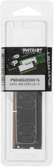   Patriot 8Gb DDR4 3200Mhz PC25600, SO-DIMM Signature (PSD48G320081S) (retail)