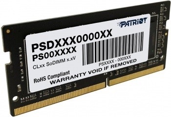   Patriot 8Gb DDR4 3200Mhz PC25600, SO-DIMM Signature (PSD48G320081S) (retail)