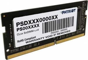  Patriot 8Gb DDR4 3200Mhz PC25600, SO-DIMM Signature (PSD48G320081S) (retail)