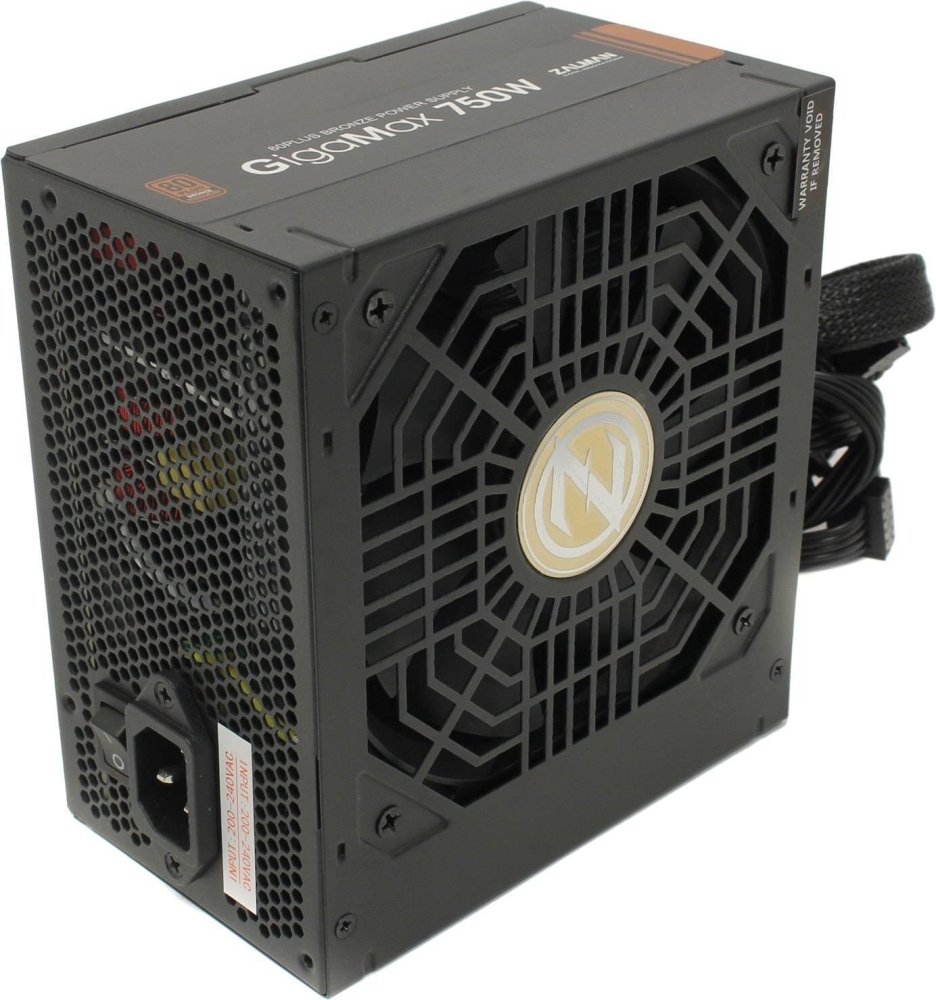   Zalman ZM750-GVII, 750W, ATX12V v2.31, EPS, APFC, 12cm Fan, 80+ Bronze, Retail