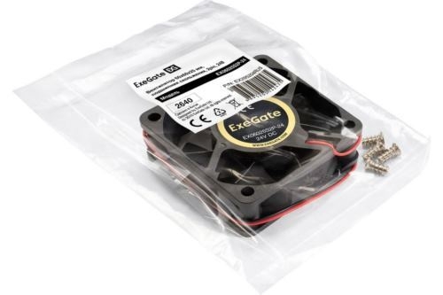  24 DC ExeGate EX06025S2P-24 (60x60x25 , Sleeve bearing ( ), 2pin, 5